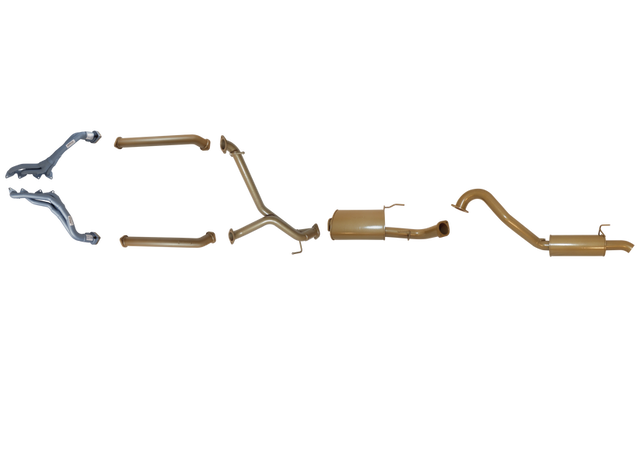 Pacemaker King Brown | Single 3" Exhaust Kit With CAT Delete Pipes & Headers | Toyota Landcruiser 100 Series 4.7L V8 Petrol 1998–2008 | KB12028-HXMR