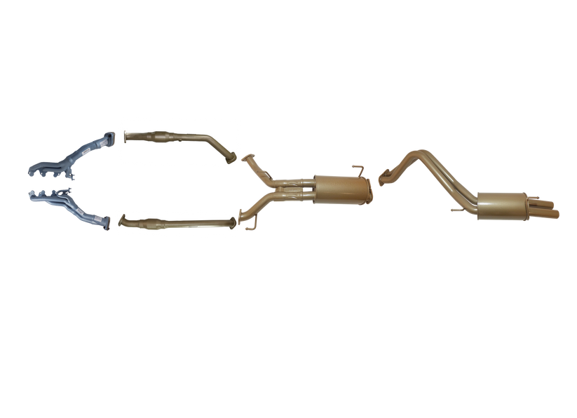 Pacemaker King Brown | Twin 2.5" Engine-Back Exhaust with Headers & Cats | Toyota LandCruiser 200 Series 4.7L V8 | KB12035-HCMR