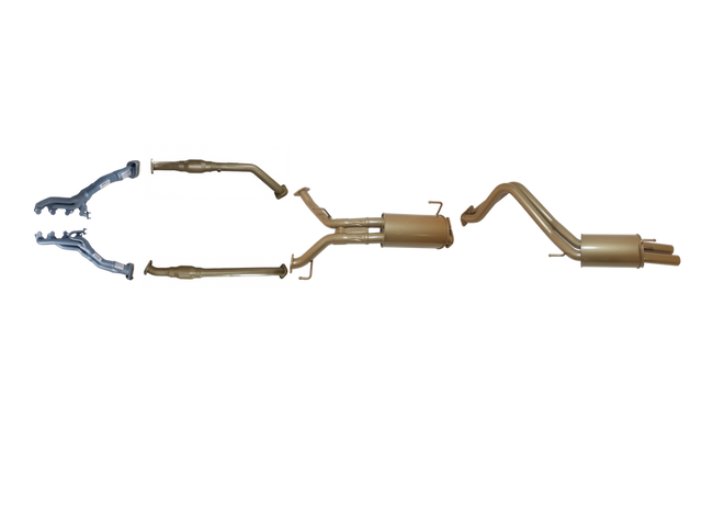 Pacemaker King Brown | Twin 2.5" Engine-Back Exhaust with Headers & Cats | Toyota LandCruiser 200 Series 4.7L V8 | KB12035-HCMR