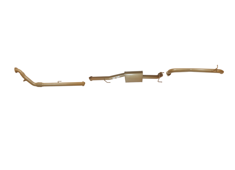 Pacemaker King Brown | Single 3" Turbo Back Exhaust with Centre Muffler | Toyota Hilux 150 Series | KB12110-XXMX