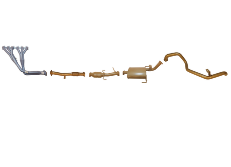 Pacemaker King Brown | 2.5" Exhaust, Headers & Cat | Nissan Patrol GQ Wagon 4.2L EFI | KB9505-HCMX