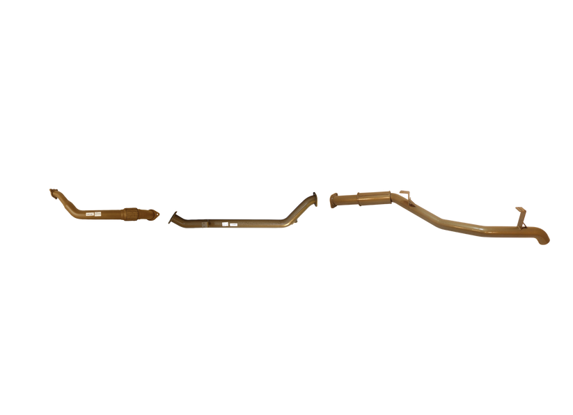 Pacemaker King Brown | Single 3" Turbo Back Exhaust with Rear Resonator | Toyota LandCruiser 79 Dual Cab 2012–08/2016 | KB12009-XXXR