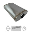 REDBACK | 304 Stainless Megaflow Sports Muffler 9"x4" Oval 14" Long 2.5" ID | STR7750-304N