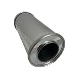 Redback - 3" Megaflow Muffler I/C 12"x5"x5" Round 430 Stainless Steel