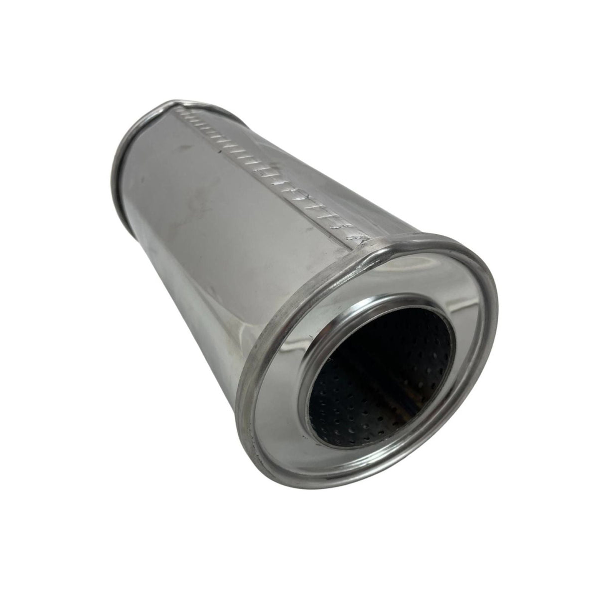 REDBACK | 5" Round Megaflow Performance Muffler 430 Stainless 12" Long 3" ID | 251-11125-X