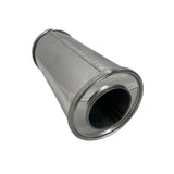 REDBACK | 5" Round Megaflow Performance Muffler 430 Stainless 12" Long 3" ID | 251-11125-X