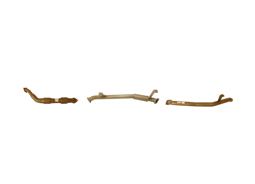 Pacemaker King Brown | Single 3" Turbo Back Exhaust with Cat & Centre Resonator | Toyota LandCruiser 76 Series V8 | KB12006-XCRX