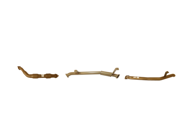 Pacemaker King Brown | Single 3" Turbo Back Exhaust with Cat & Centre Resonator | Toyota LandCruiser 76 Series V8 | KB12006-XCRX