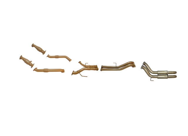 Pacemaker King Brown | Twin 3" Turbo Back Exhaust Kit (Cats & Resonators) | Toyota Landcruiser 200 Series 4.5L V8 TT 2008-9/2015 | KB12031-XCXR