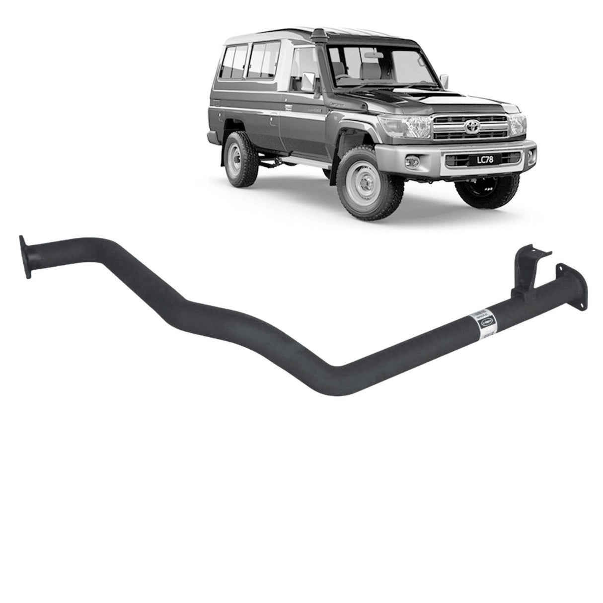 REDBACK - Toyota Landcruiser 75 (1990 - 1999), 78 Series (1990 - 2007) 4.2L 1HZ Performance Intermediate Pipe Assembly