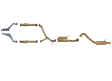 Pacemaker King Brown | Single 3" Exhaust, Headers & Cats | Toyota Landcruiser 100 Series V8 4.7L 1998-2008 | KB12028-HCMR