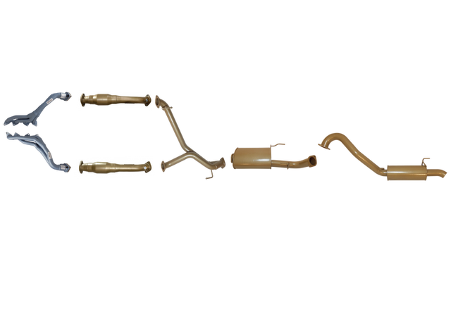 Pacemaker King Brown | Single 3" Exhaust, Headers & Cats | Toyota Landcruiser 100 Series V8 4.7L 1998-2008 | KB12028-HCMR