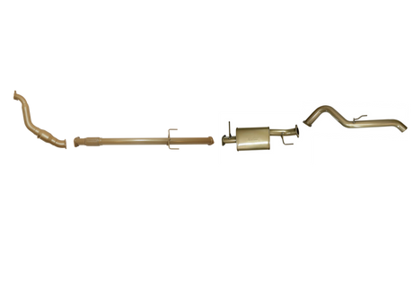 Pacemaker King Brown | Single 3" Exhaust Kit with Cat (Rear Pipe Only) | Mitsubishi Triton ML/MN 2.5L TD Dual Cab 2008-2015 | KB9105-XCMX