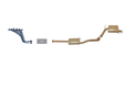 Pacemaker King Brown | Single 2.5" Exhaust Kit With Headers | Ford Territory SX SY SZ 2WD & AWD 4.0L Barra 2004–2016 | KB4100-HXMR