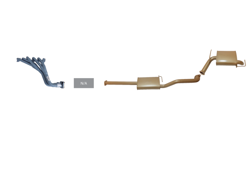 Pacemaker King Brown | Single 2.5" Exhaust Kit With Headers | Ford Territory SX SY SZ 2WD & AWD 4.0L Barra 2004–2016 | KB4100-HXMR