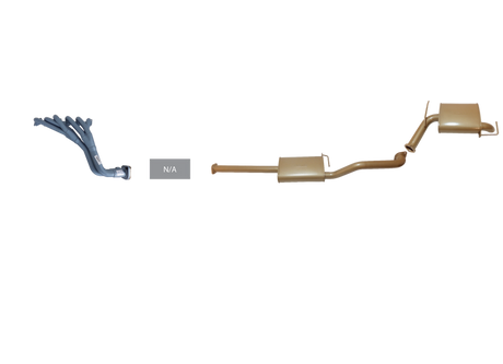 Pacemaker King Brown | Single 2.5" Exhaust Kit With Headers | Ford Territory SX SY SZ 2WD & AWD 4.0L Barra 2004–2016 | KB4100-HXMR