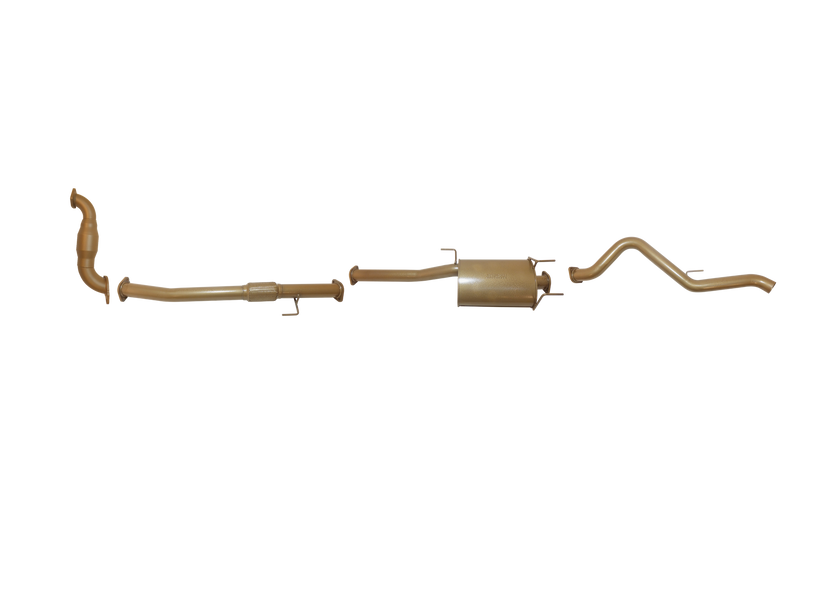 Pacemaker King Brown | Single 3" Turbo Back Exhaust with Cat & Muffler | Isuzu D-MAX 3.0L TD 2012-2017 | KB8510-XCMX