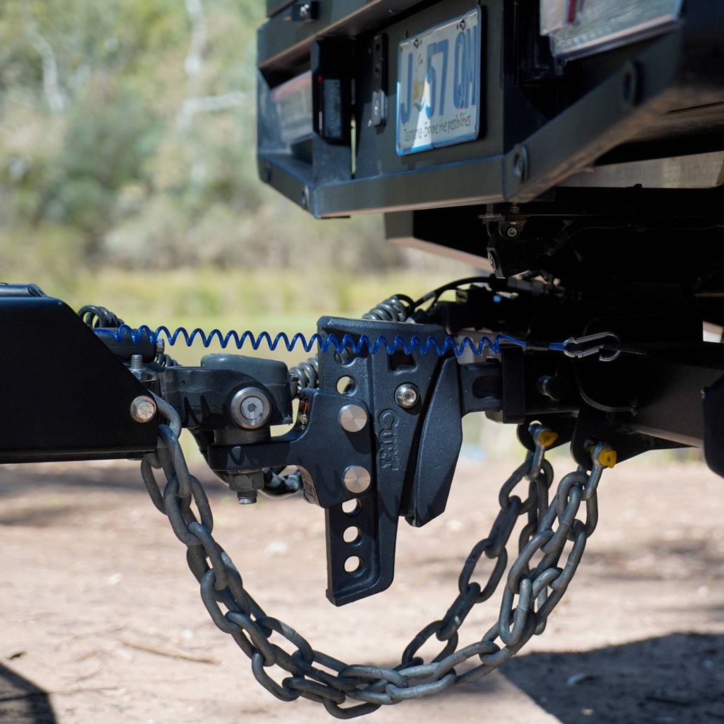 CURT | Rebellion XD ShockDrop Ball Mount Kit | 50mm Tow Ball 3500kg | 45969-85-50