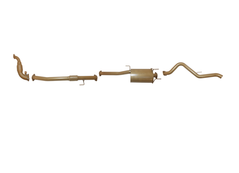 Pacemaker King Brown | Single 3" Turbo Back Exhaust with Cat & Muffler | Holden Colorado 7 Wagon 2.8L TD 2012-2016 | KB5210-XCMX