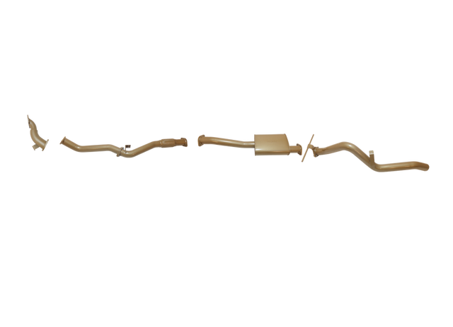 Pacemaker King Brown | Single 3" Turbo Back Exhaust with Muffler | Nissan Navara D22 3.0L TD | KB9400-XXMX