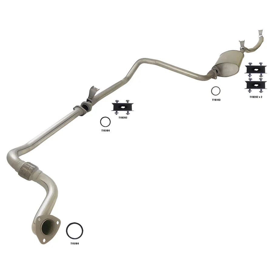ESA | 2.25" Exhaust System | Toyota Landcruiser HZJ75 HZJ78 | E7774-M7776