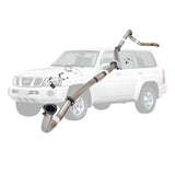 ESA 4X4 - Nissan Patrol Y61 GU TD42 Wagon 3 Inch Dump Pipe Back Exhaust