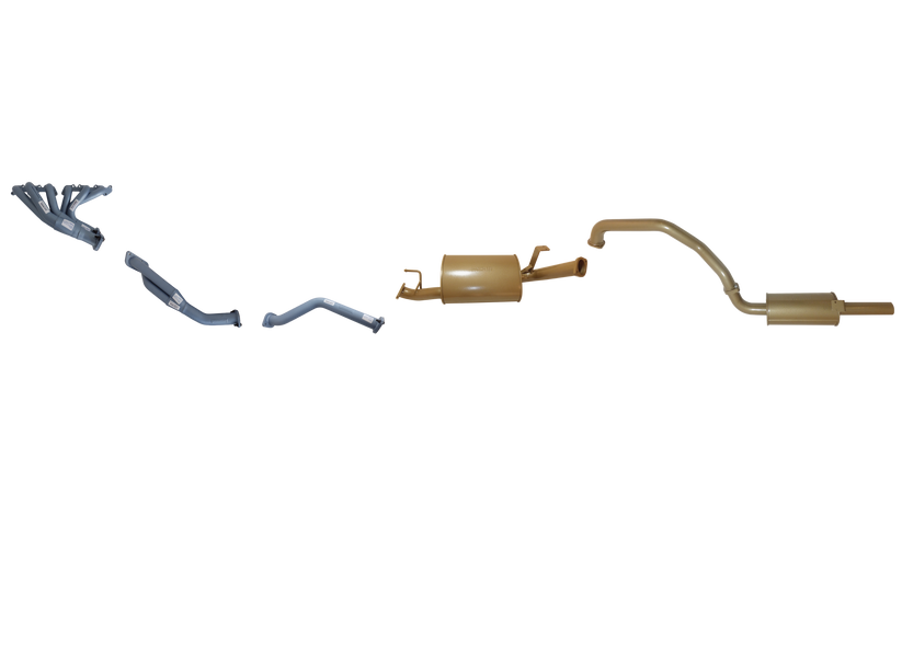 Pacemaker King Brown | 2.5" Exhaust & Headers Kit | Toyota Landcruiser 100/105 Series 4.5L Petrol 1998-2008 | KB12025-HXMR