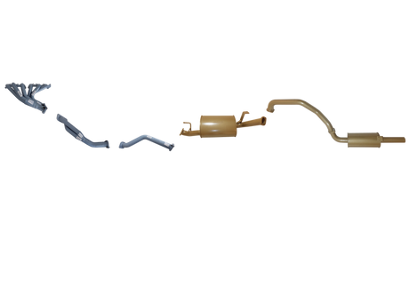 Pacemaker King Brown | 2.5" Exhaust & Headers Kit | Toyota Landcruiser 100/105 Series 4.5L Petrol 1998-2008 | KB12025-HXMR