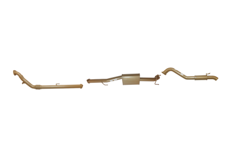 Pacemaker King Brown | Single 3" Turbo Back Exhaust with Centre & Rear Mufflers | Toyota Hilux 150 | KB12110-XXMR