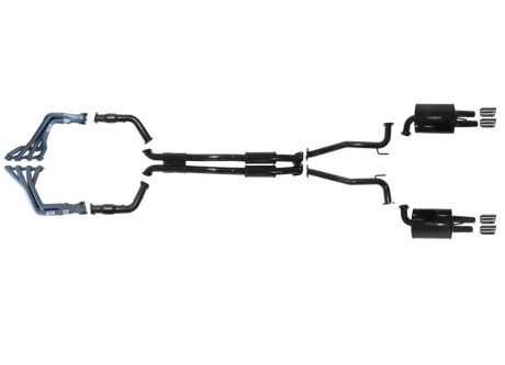Pacemaker Twin 2.5" Performance Exhaust System with 1-3/4" Headers for HSV VE E-Series E1 6.0L LS2 V8 Sedan 2006–2009 - PP5381-12