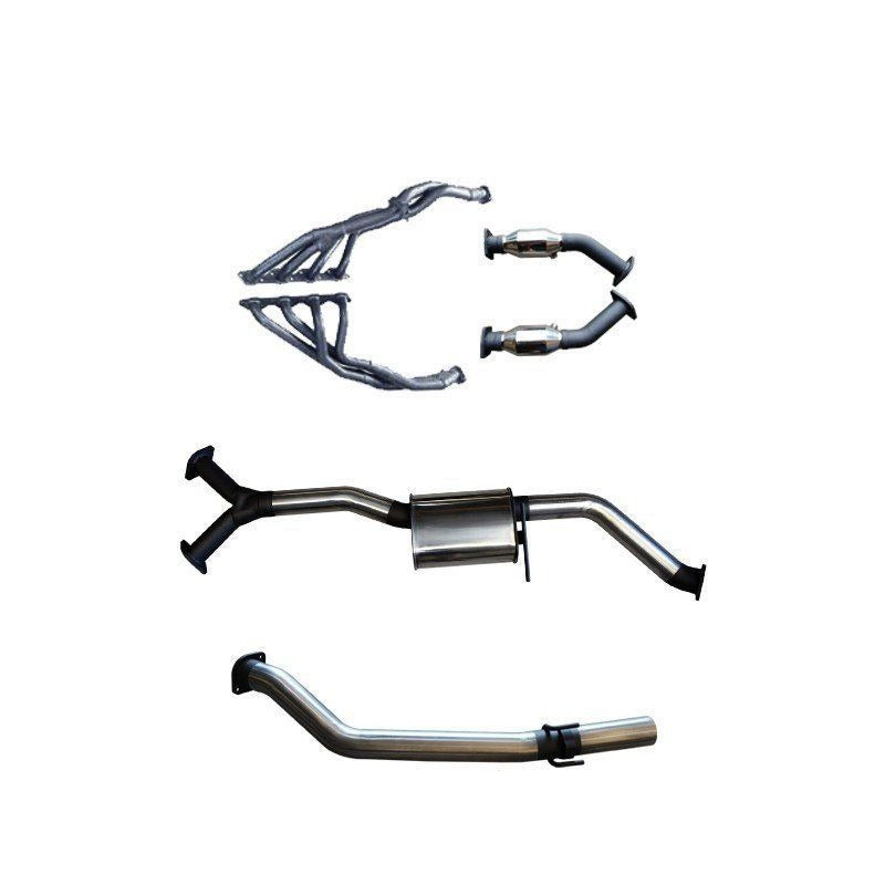 Manta - Holden Commodore Sedan (1997-2009) VT 5.0L, HSV 5.7L Stroker V8 3in Single With Extractors Muffler/Tailpipe
