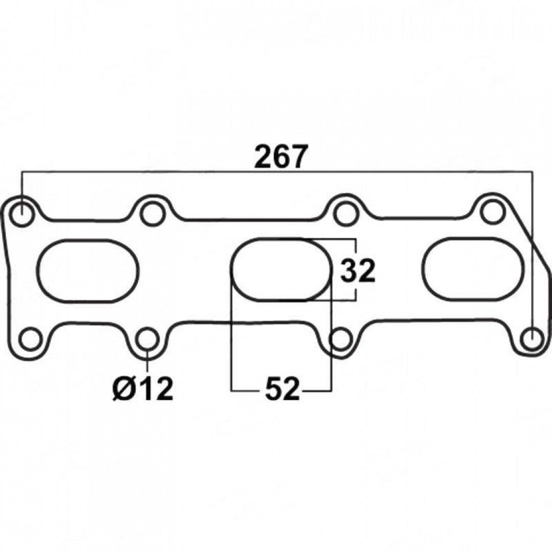 Holden Rodeo 3.2L & 3.5L V6 Petrol, Year 2003-on, Cemjo  - Exhaust Manifold Gasket