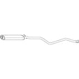 Standard Replacement - Peugeot 405 4B (1992 - 1995) Sedan (2.0L) Centre Muffler…