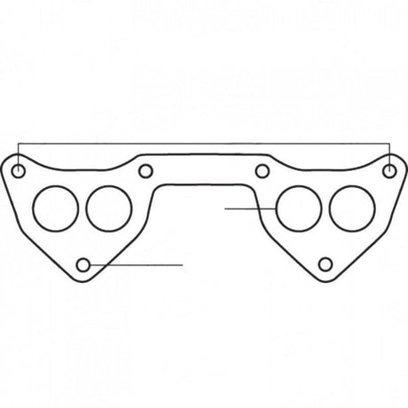 Hyundai Excel, Mitsubishi Colt, Lancer & Mirage, Mitsubishi Orion 4G12, 4G15, G4AJ & G4DJ, 4 Cylinders  - Exhaust Manifold Gasket