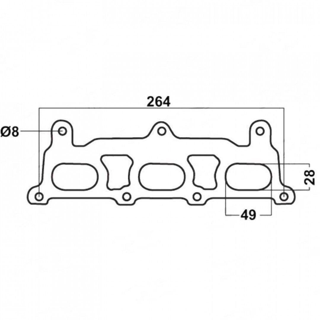 G.M VCT Alloytec 3.6L, VCTLU1, N32A 2 Gaskets Required - Exhaust Manifold Gasket
