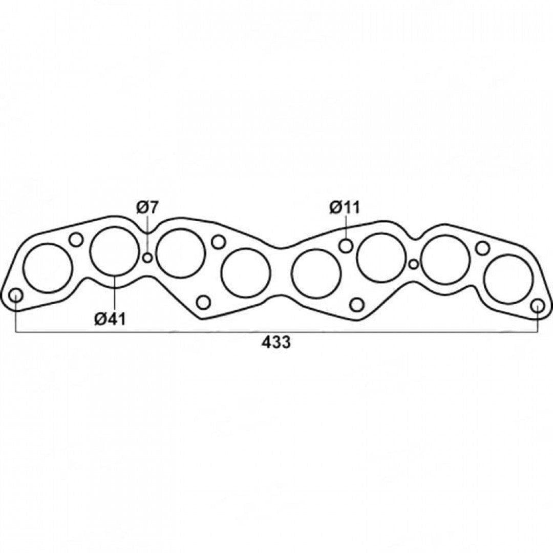 Toyota & Daihatsu 5R Round Port - Exhaust Manifold Gasket