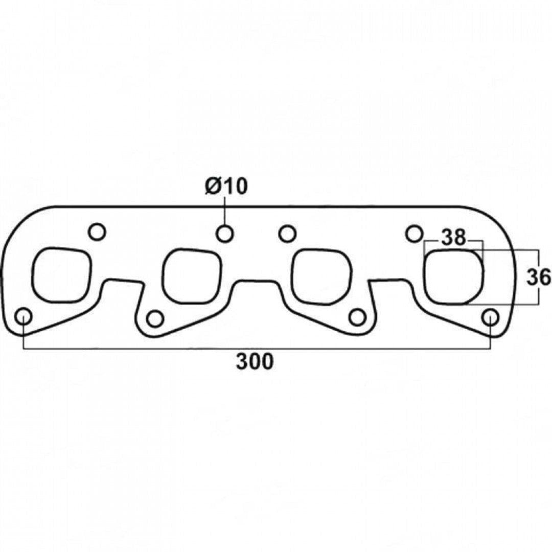 Daihatsu Applause A101, Charade TS G102, Feroza HD, Terios - Exhaust Manifold Gasket