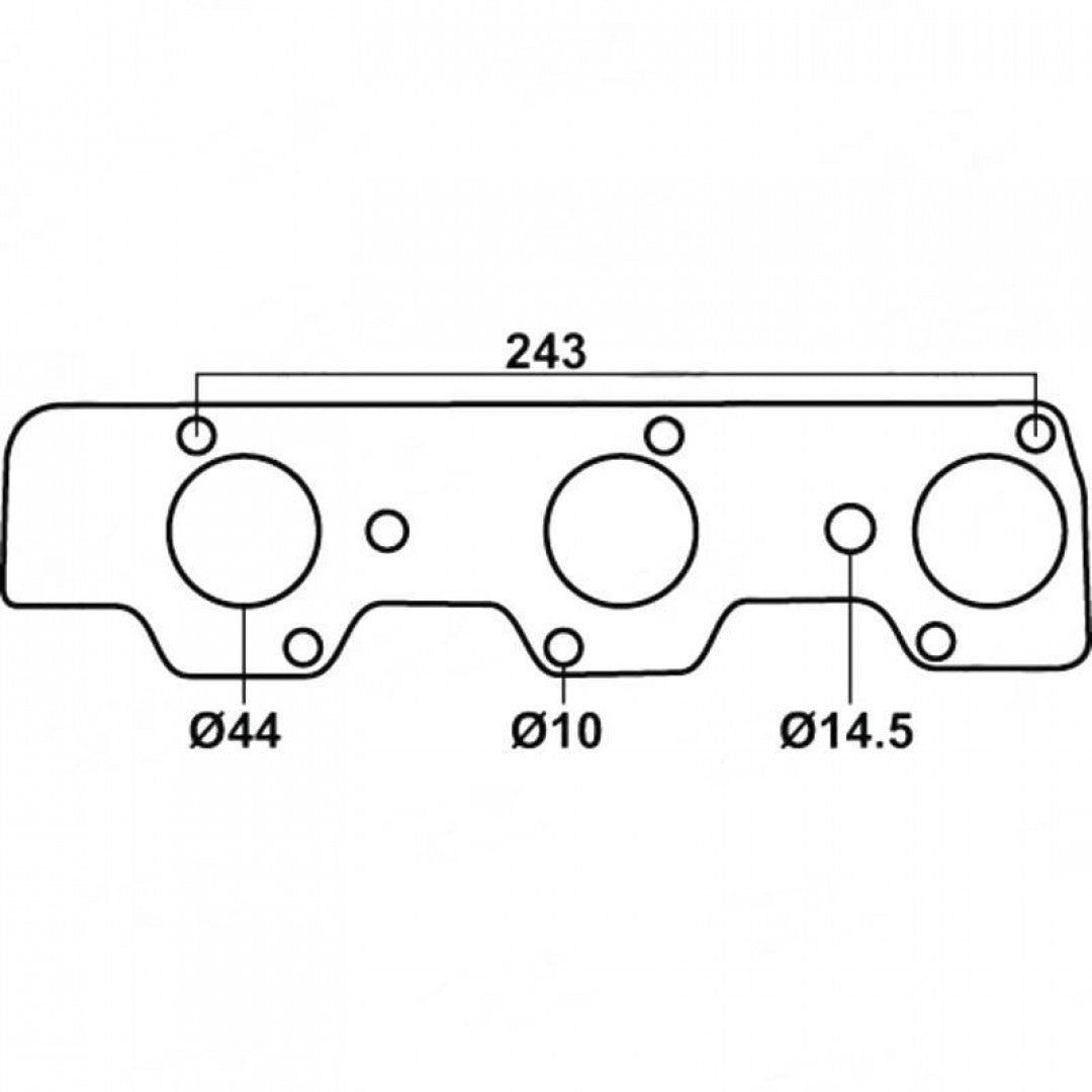 Mitsubishi Pajero NH, NF & NK, V6, Year 1988-1992, Mitsubishi Magna TR & TS, Mitsubishi 6G72  - Exhaust Manifold Gasket