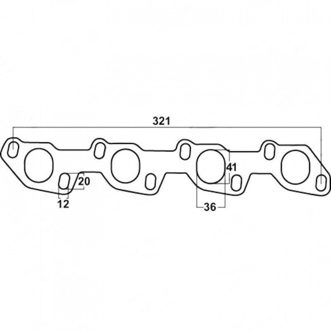 Toyota Hilux & 4Runner, 2.0L, 2.4L, 2.8L & 3L - Exhaust Manifold Gasket