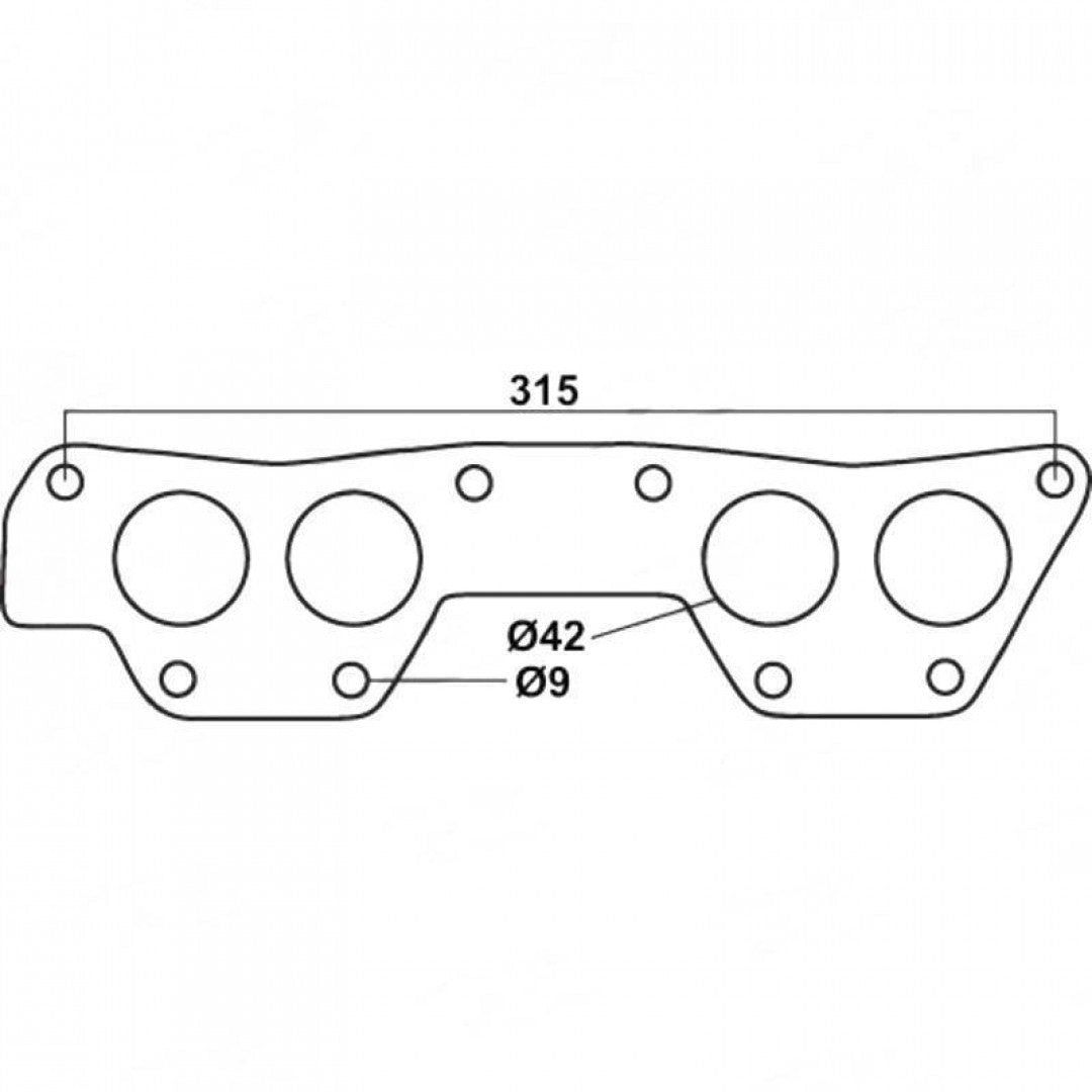 Mitsubishi L200 & L300, Sirius 4G62 & 4G63 - Exhaust Manifold Gasket