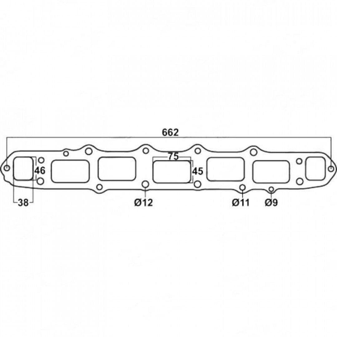 Toyota Land Cruiser, 3F 5955cc, 6 Cylinders  - Exhaust Manifold Gasket