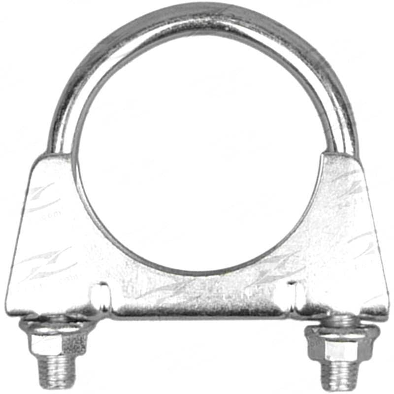 U-Bolt Clamp - Inside diameter 54mm (2-1/8" Inch), Zinc Plated, Packed Bag