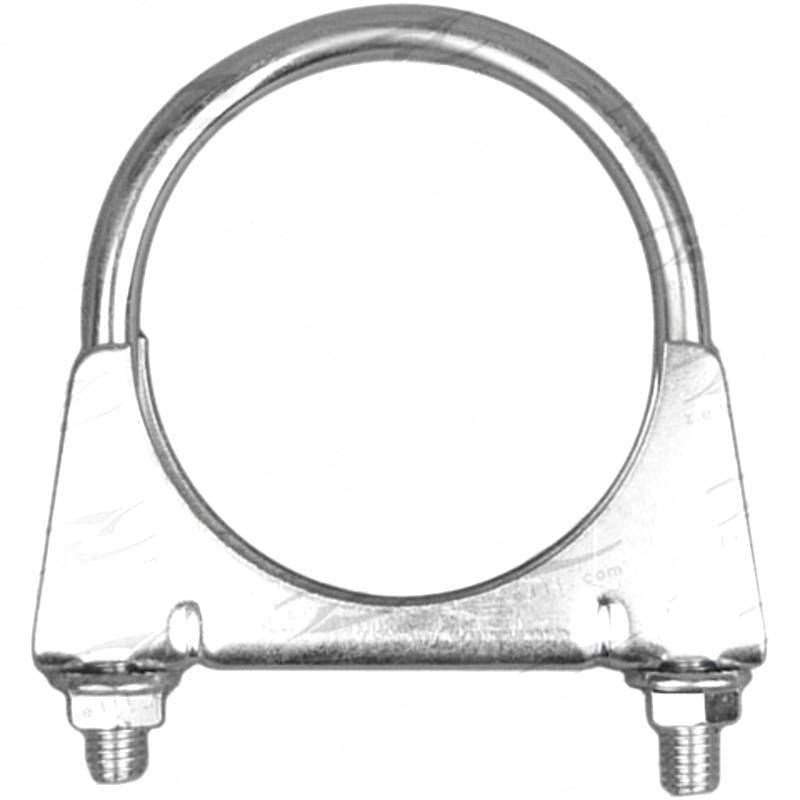 U-Bolt Clamp - Inside diameter 67mm (2-5/8" Inch), Zinc Plated, Packed Bag
