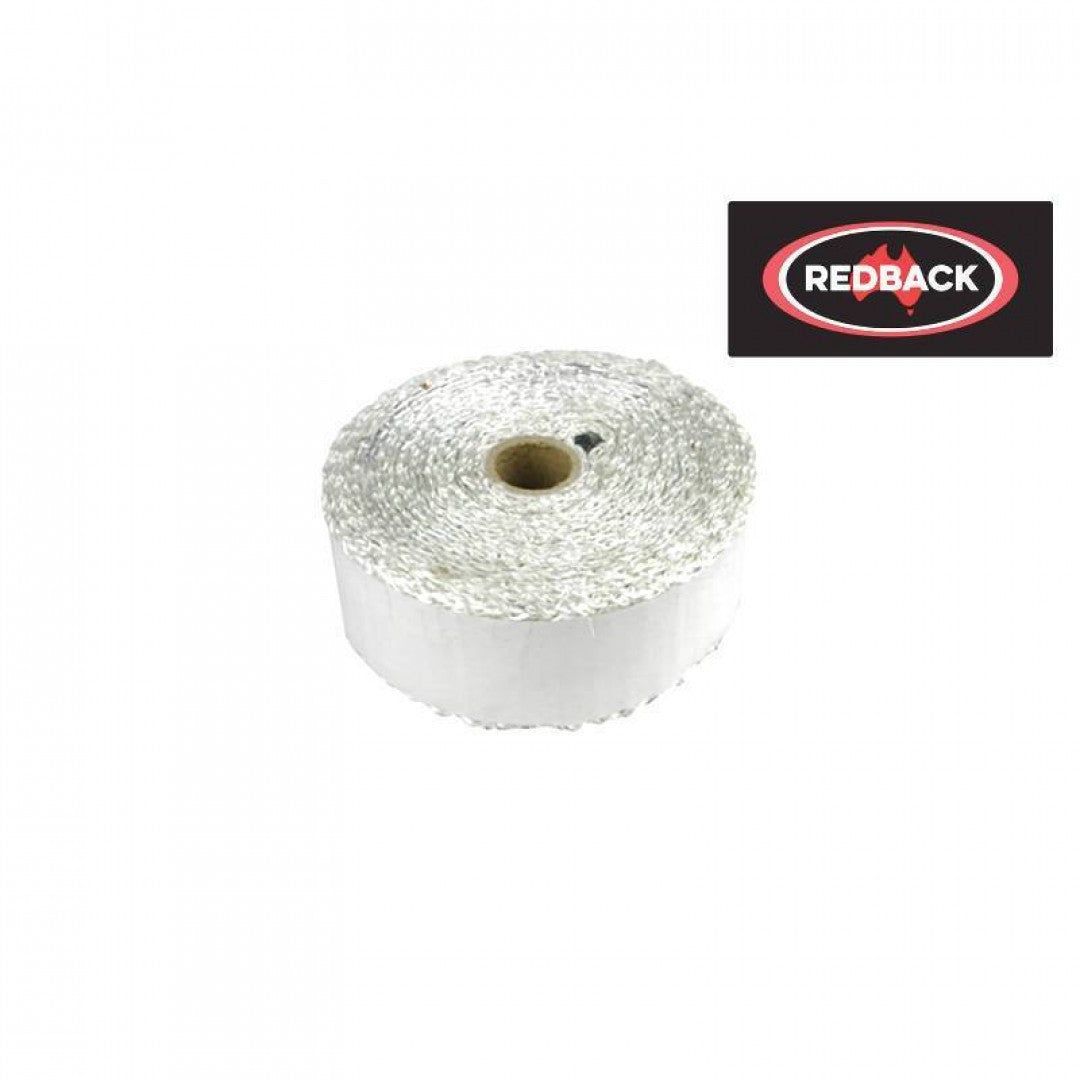 Heat Tape - Glass White Foil 40mm X 2mm X 5 Metres With Foil On One Side