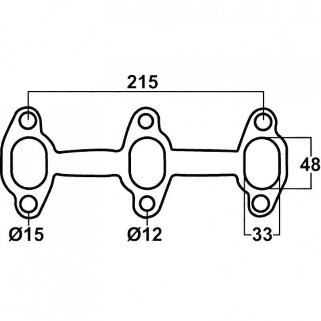 Toyota 4Runner 3.0L V6, 3VZ, 24V, Cemjo - Exhaust Manifold Gasket