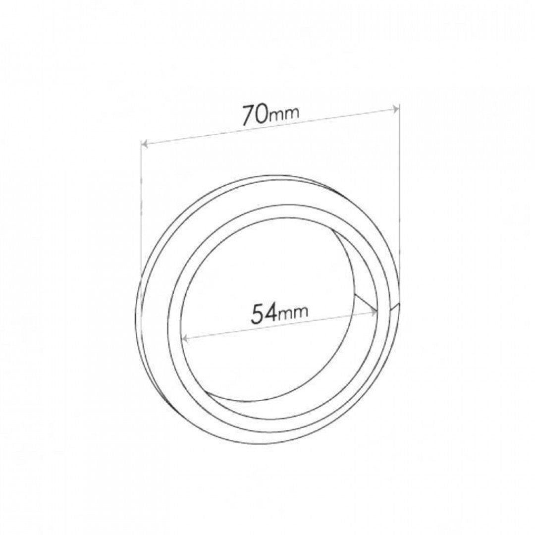 Flange Gasket - Suited For Ford Falcon & Fairlane 4V, Inside Diameter 54mm, Outside Diameter 70mm