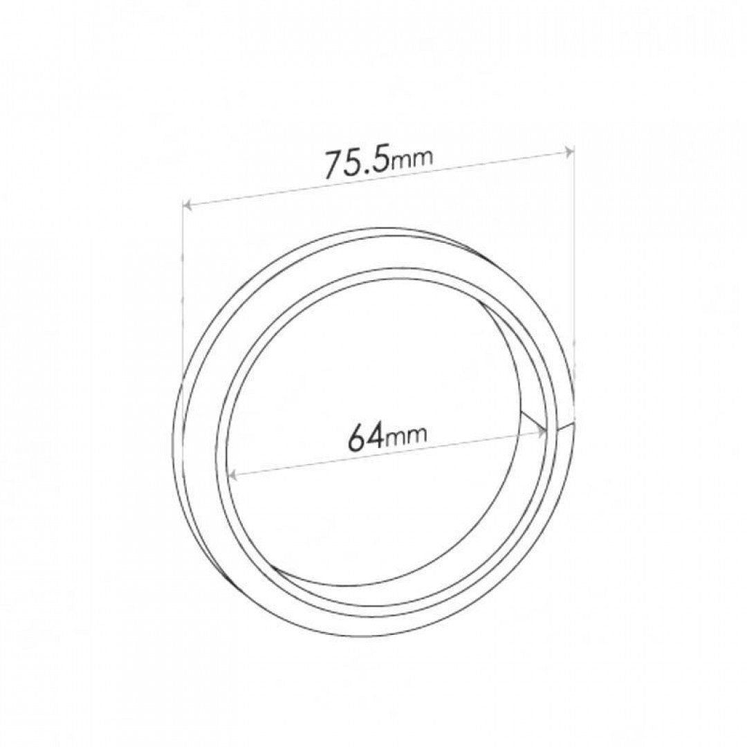 Double Taper Ring Gasket - Inside Diameter 64mm, Outside Diameter 75.5mm