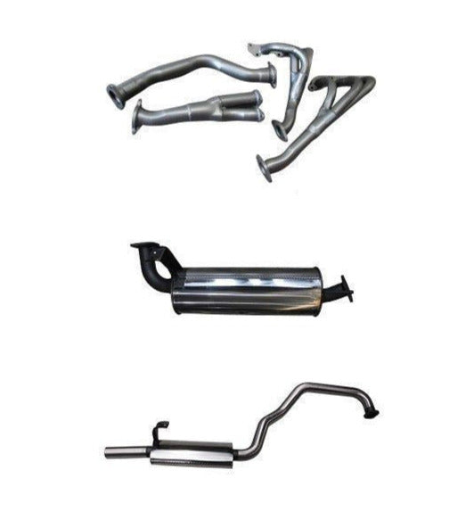 Manta - Toyota FZJ105 4.5L Extractors & 2.5in Muffler/Muffler