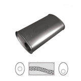 Redback - 2 1/2" Megaflow Universal Muffler Offset/Centre 16"x11"x6" Oval Aluminised Steel