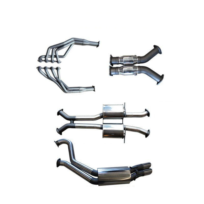 Manta - Holden Commodore Sedan (1999-2006) VT, VX, VY, VZ 5.7L, 6.0L V8 Sedan 3in Dual With 1 7/8 in Extractors Muffler/Muffler